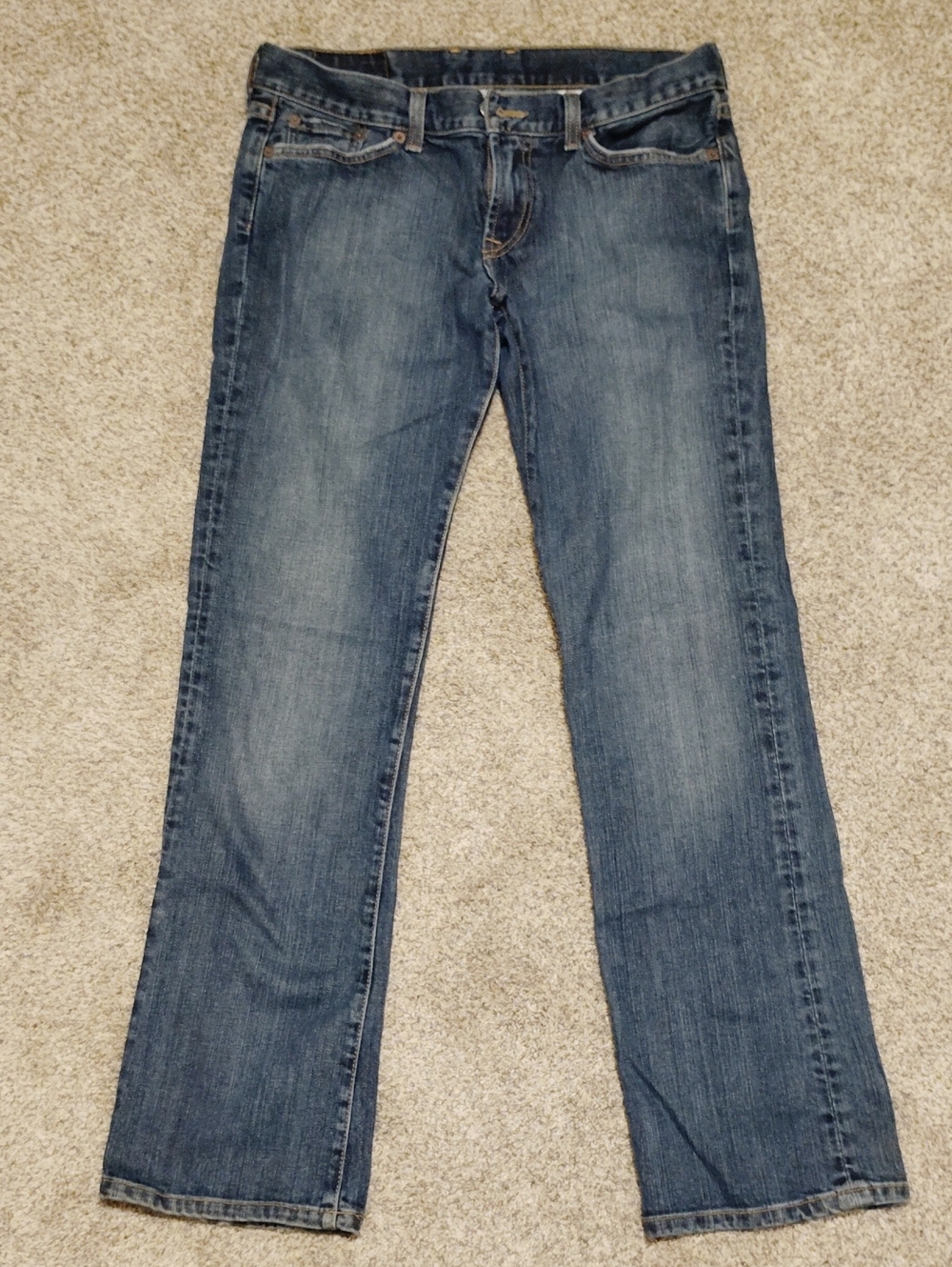 Lucky Brand Women's Straight-Leg Jeans in Medium Blue Wash